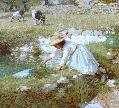 Provensálský potok, cca 1903 od Henry Herbert La Thangue
