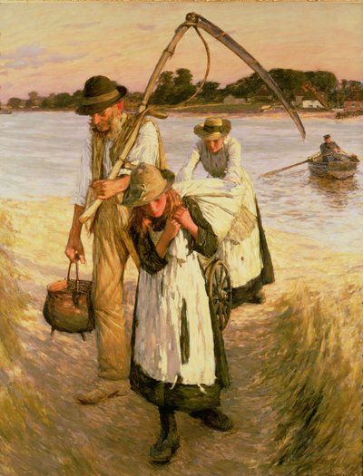 Venkovští migrující pracovníci (rodina) od Henry Herbert La Thangue