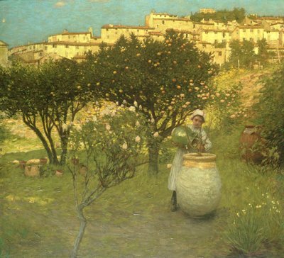 prosince v Provence od Henry Herbert La Thangue