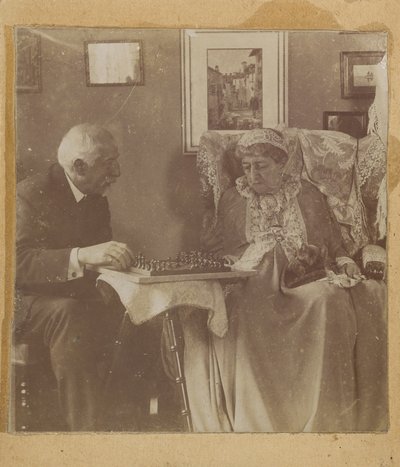 [Hardinge Hay Cameron a lady Dalrympleová hrají šachy] od Henry Herschel Hay Cameron