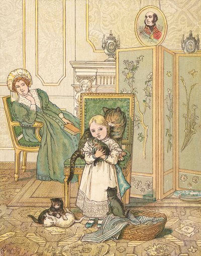 Princezna a její koťata (barva lito) od Henry Hetherington Emmerson