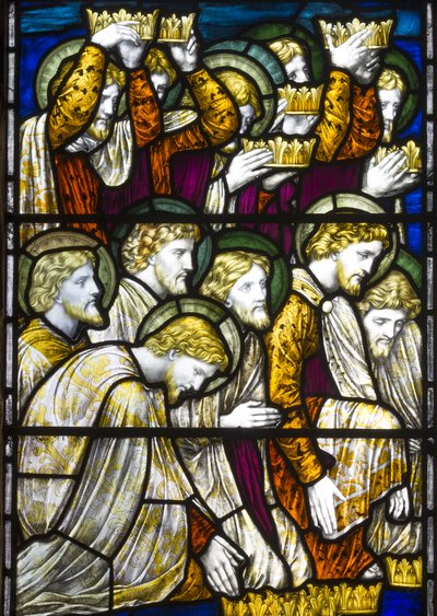 Adoration of The Lamb, 1884 (vitráže) od Henry Holiday