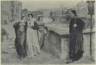 Dante a Beatrice (hlubotisk) od Henry Holiday