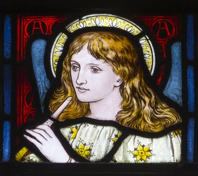Kirkstall, St Stephen, Heaton Butler & Bayne, Henry Holiday, Head Of A Maiden, cca 1870 od Henry Holiday