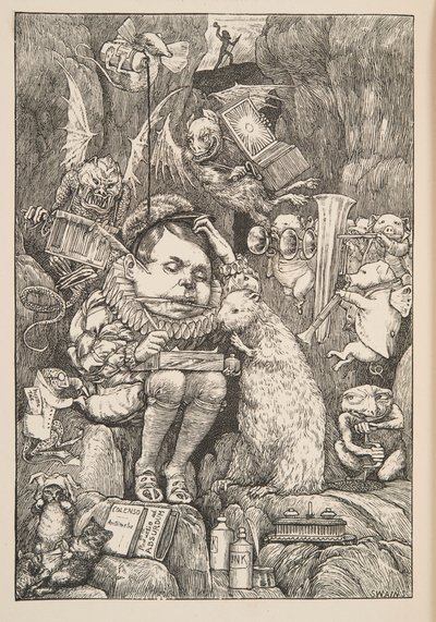 Bobr přinesl papír, portfolio a pera, hospoda. 1876. od Henry Holiday