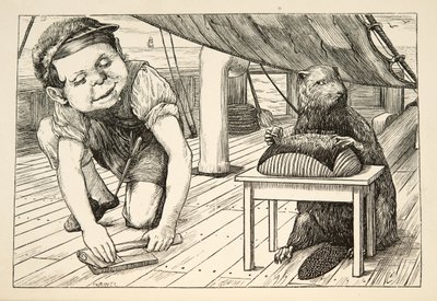 The Beaver se stále díval opačným směrem“, z The Hunting of the Snark, agónie v osmi záchvatech, od Lewise Carrolla, hospoda. 1876 od Henry Holiday