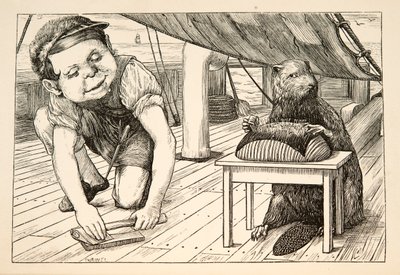 Bobr se pořád díval na opačnou stranu, hospoda. 1876. od Henry Holiday