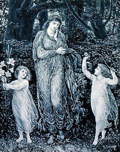 Bonnie Bairns (pero a inkoust na papíře) od Henry Holiday
