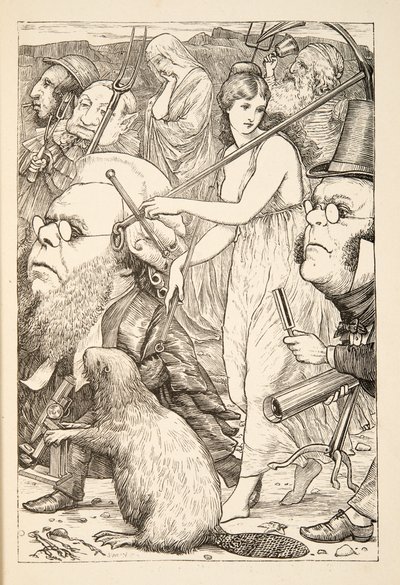 Pronásledovat to s vidličkami a nadějí“, z The Hunting of the Snark, Agony in Eight Fits, Lewis Carroll, pub. 1876 od Henry Holiday
