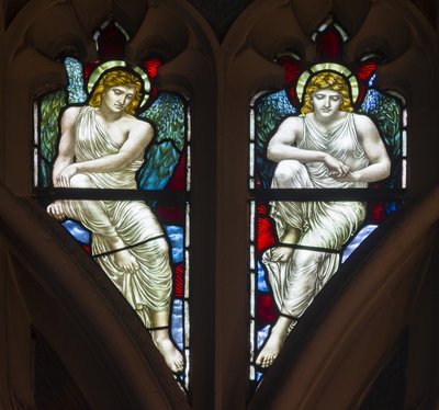 Westminster, St Margaret, James Powell & Sons, Henry Holiday, Tracery Angels, 1883 od Henry Holiday