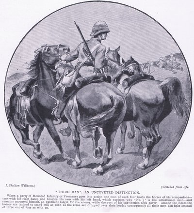 Třetí muž nepokrytý rozdíl, z After Pretoria: The Guerilla War vydané Harmsworth Brothers Limited, 1901 od Henry Inglis Jodrel Sheldon Williams