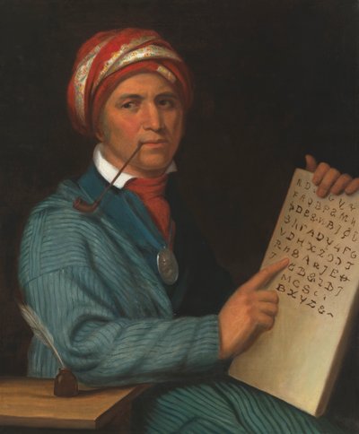 Sequoyah, c. 1830. od Henry Inman