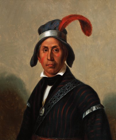 Yaha Hajo, Šílený vlk (Creek) 1836 (olej na plátně) od Henry Inman