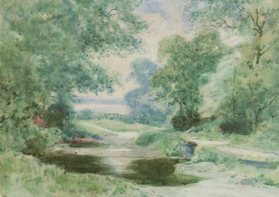 Ford, kolem roku 1910 (akvarel na papíře) od Henry John Sylvester Stannard