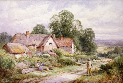 Sheep Lane poblíž Woburn, Bedfordshire od Henry John Sylvester Stannard
