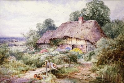 Chytání Tiddlerů v Eastbury, Berkshire od Henry John Sylvester Stannard