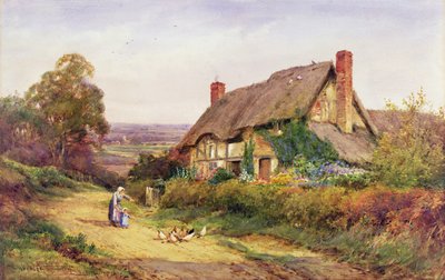 První setkání (akvarel) od Henry John Sylvester Stannard