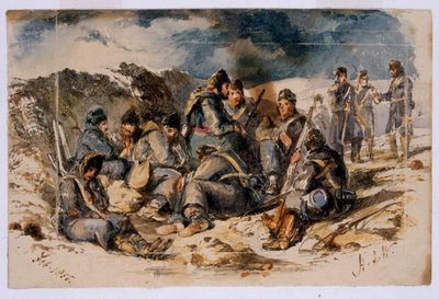 Noční scéna, Sevastopol, 1855 od Henry John Wilkinson