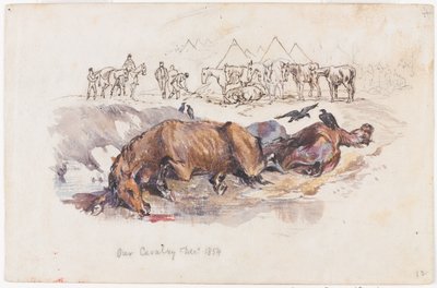 Naše kavalerie, mrtví koně od Henry John Wilkinson