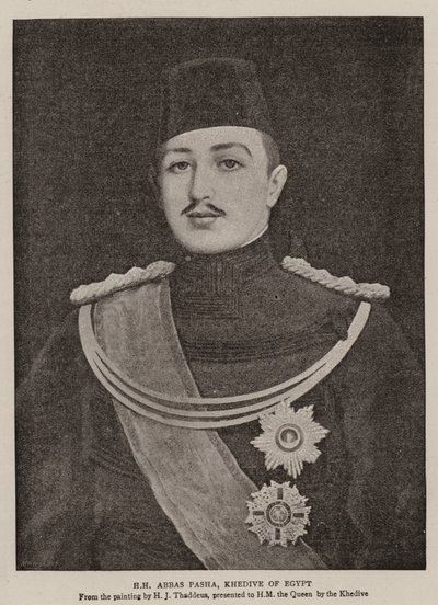 JS Abbas Pasha, Khedive z Egypta od Henry Jones Thaddeus