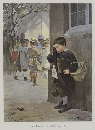 V uchování (barva lito) od Henry Jules Jean (after) Geoffroy