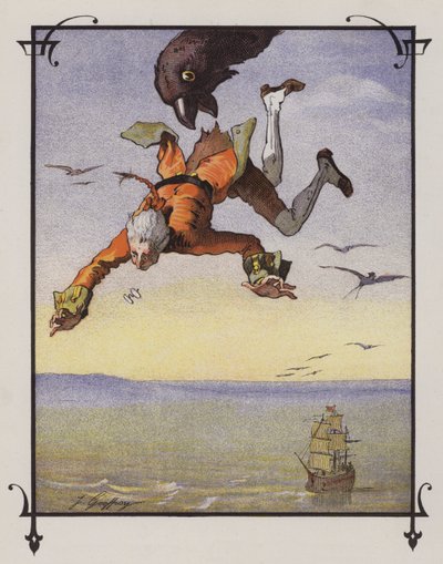 Gulliver v Brobdingnagu od Henri Jules Jean Geoffroy