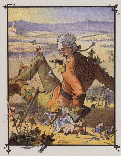 Gulliver v Lilliputu od Henri Jules Jean Geoffroy