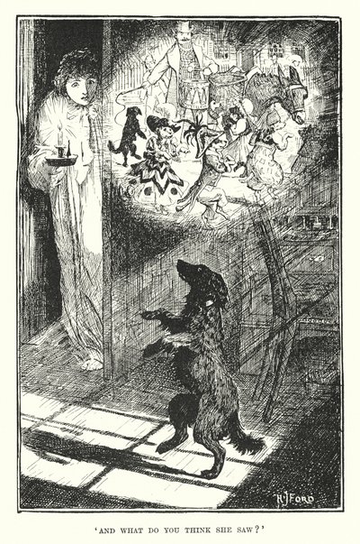 "A co myslíte, že viděla" (rytina) od Henry Justice Ford