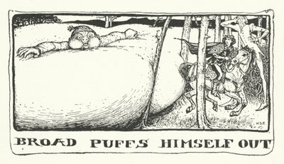 Broad Puffs Himself Out (rytina) od Henry Justice Ford