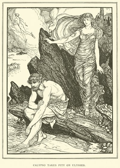 Calypso zaútočí na Ulyssese od Henry Justice Ford