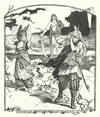 Dschemila dostane hlavu osla (rytina) od Henry Justice Ford