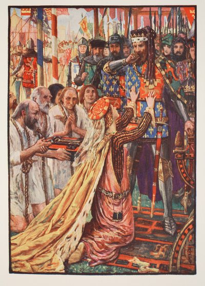 Edward III v Calais, ilustrace z 
