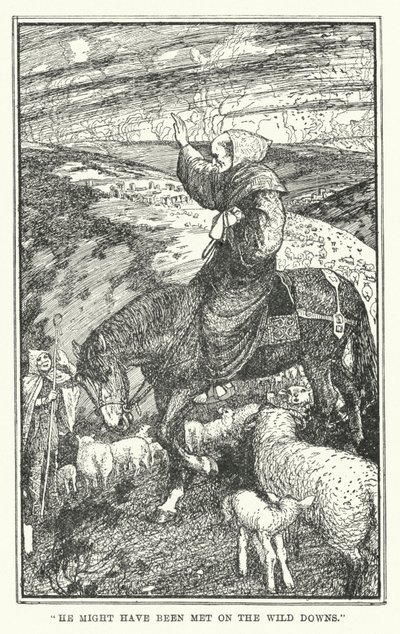 „Možná ho potkali na divokých pádech“ (litho) od Henry Justice Ford