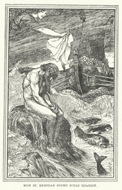 Jak svatý Brendan našel Jidáše Iškariotského (litho) od Henry Justice Ford