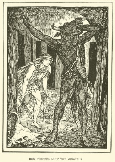 Jak Theseus zabil Minotaura od Henry Justice Ford