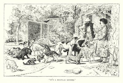 "Je to obyčejná bouda" (rytina) od Henry Justice Ford