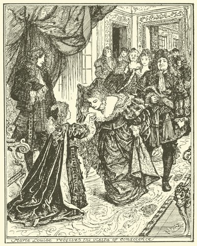 Marie Louise přijímá kondolenční návštěvy od Henry Justice Ford