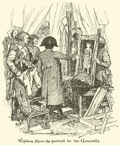 Napoleon ukazuje portrét generálům od Henry Justice Ford