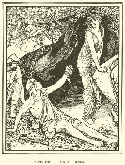 Paris se vrací do Oenone od Henry Justice Ford