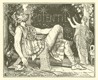 Princ Narcissus a princezna Potentilla (rytina) od Henry Justice Ford