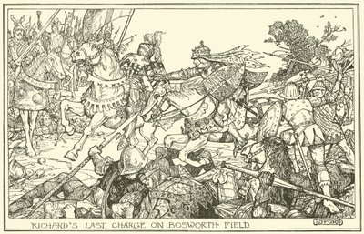 Richards poslední útok na Bosworth Field od Henry Justice Ford