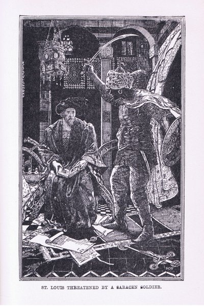 St Louis ohrožený saracénským vojákem, 1912 od Henry Justice Ford