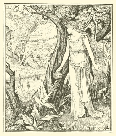 Sylvain a Jocosa (rytina) od Henry Justice Ford