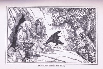 Havran přináší bochník, 1912 od Henry Justice Ford