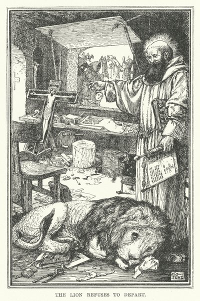 Lev odmítá odejít (litho) od Henry Justice Ford