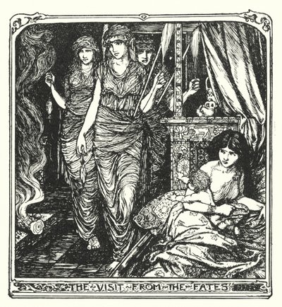 Návštěva z osudů (litho) od Henry Justice Ford