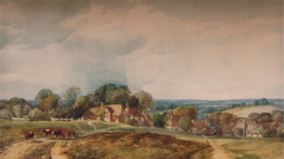 Kentish View, c1845 od Henry Jutsum