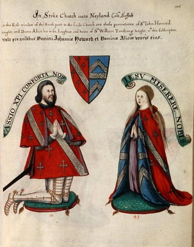 Sir John Howard III a jeho druhá manželka Alice Tendring od Henry Lilly