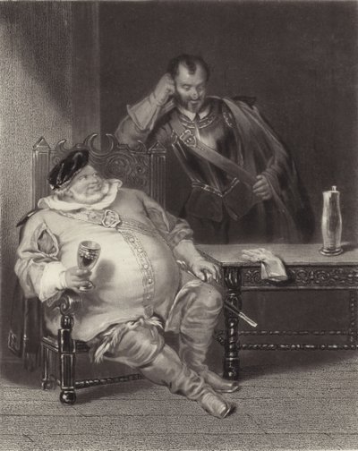 Falstaff a Bardolph od Henry Liverseege