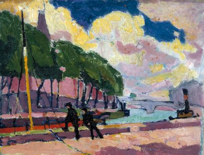 Na břehu Seiny, 1909-1912. od Henry Lyman Saÿen